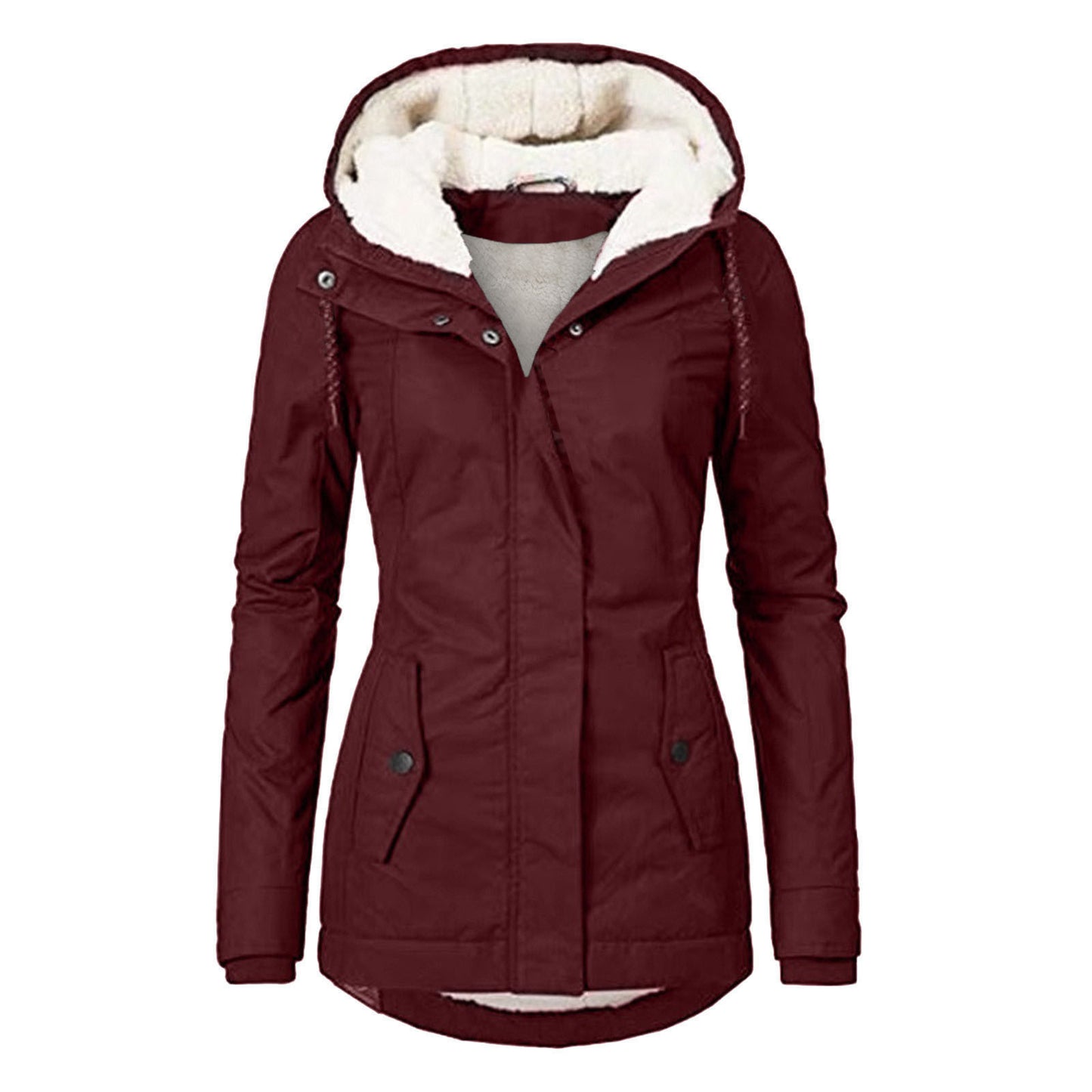 Women's Winter Thickened Cotton Padded Parka Warm Coats