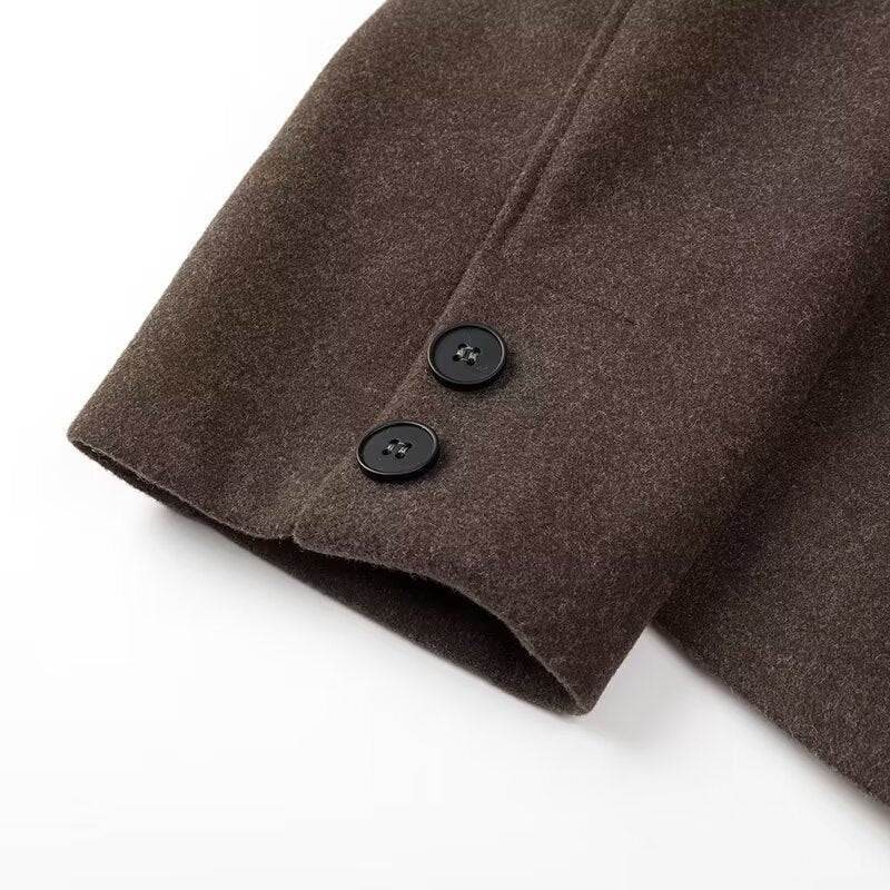 Women's Street Fashionable Solid Color Casual Loose Coats