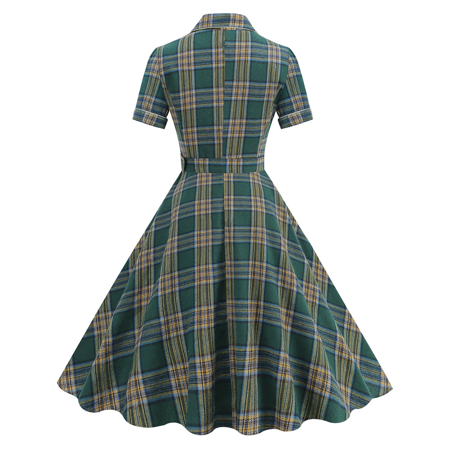 Women's Edge Fried Street Contrast Color Collar Plaid Slim Fit Suits
