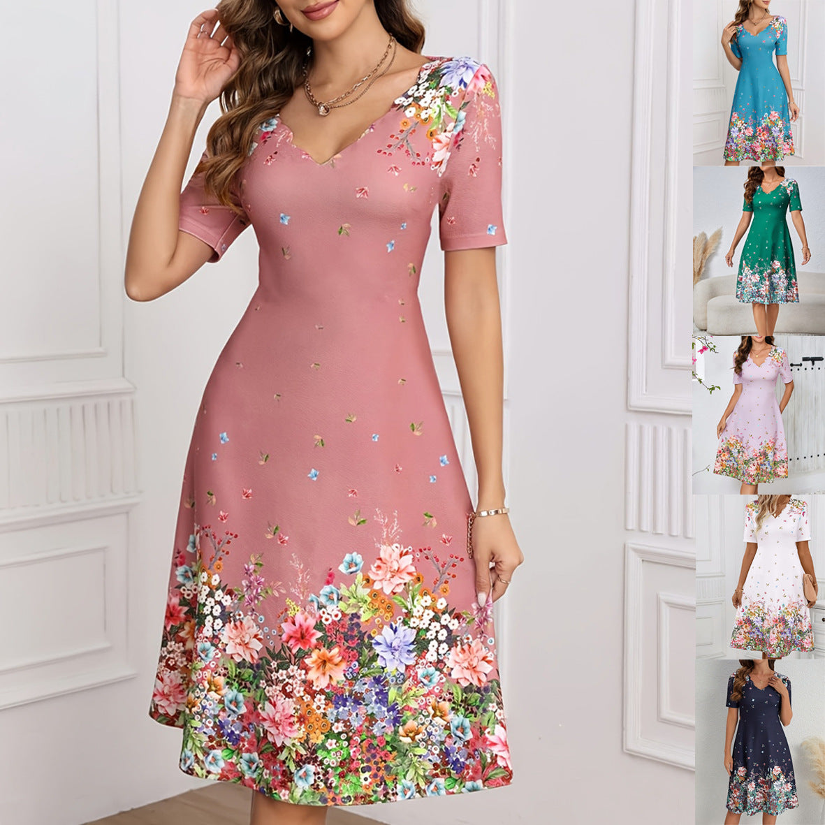 Classy Women's Summer Printed For Woman Dress