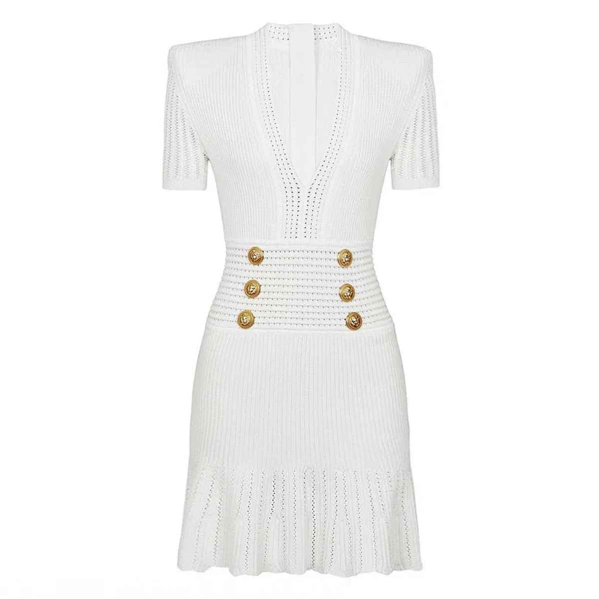 Women's Fashion High Quality Knitted Slim Fit Slimming Dresses