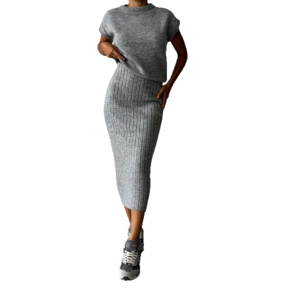 Women's Sleeveless Pullover Slim Fit Long Dress Suits