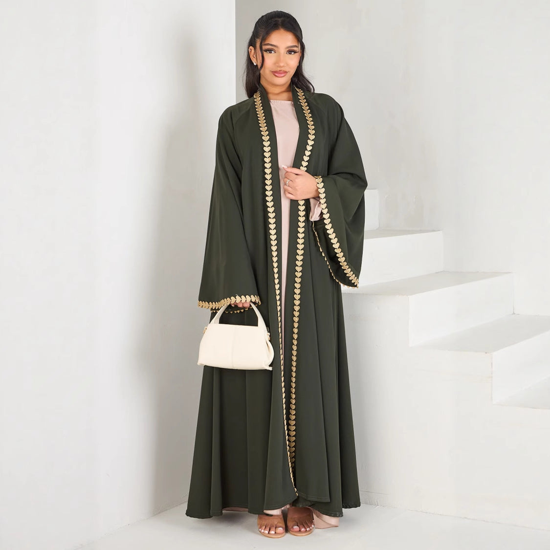 Slouchy Fashion Turkey Beautiful Loose Trim Dresses