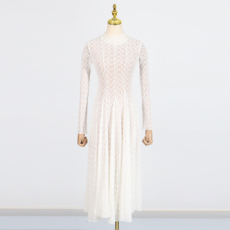 Women's Summer Niche Design Sense Beautiful Lace Slim Dresses
