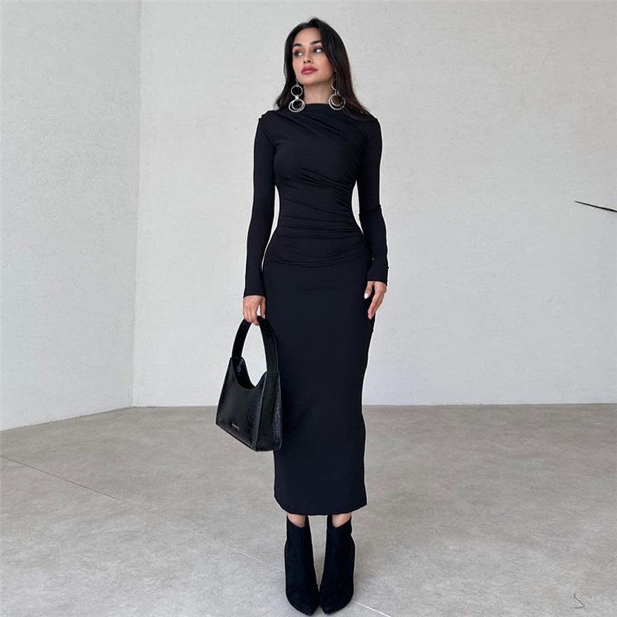 Women's Solid Color Elegant Long Sheath For Dress