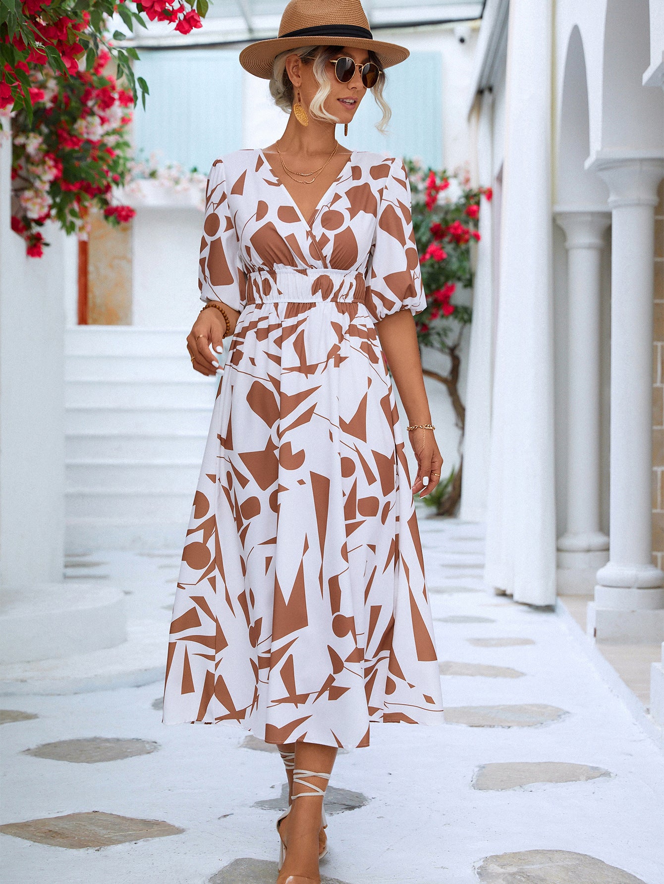 Pretty Fashion Innovative Women's Puff Sleeve Dress