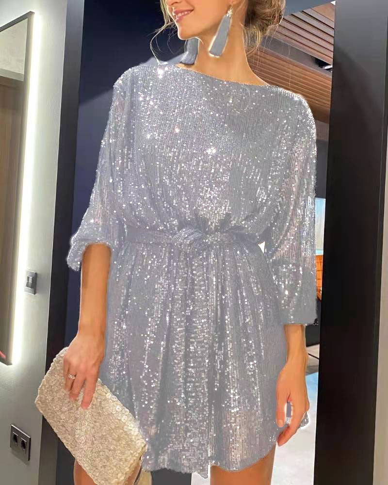 Festival Party Fashionable Sequins Sequin Color Suits