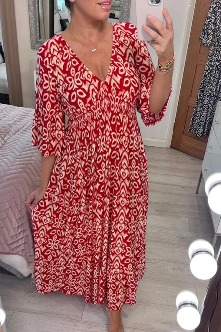 Women's Super Fairy Seaside Holiday Beach Printed Loose Clothing