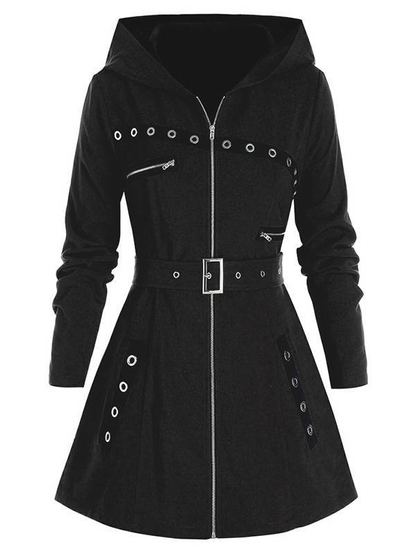 Women's Versatile Elegant Long Sleeve Hooded Coats