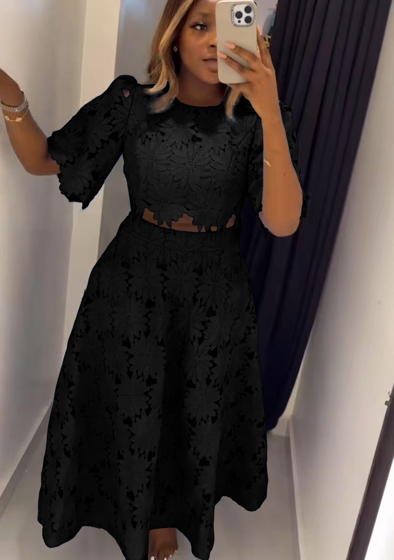 Women's Style Design Hollow Fashion Casual Set Suits
