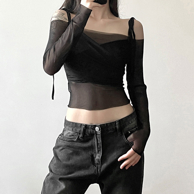 Women's Summer Fashion Solid Color Sling Sexy Tops