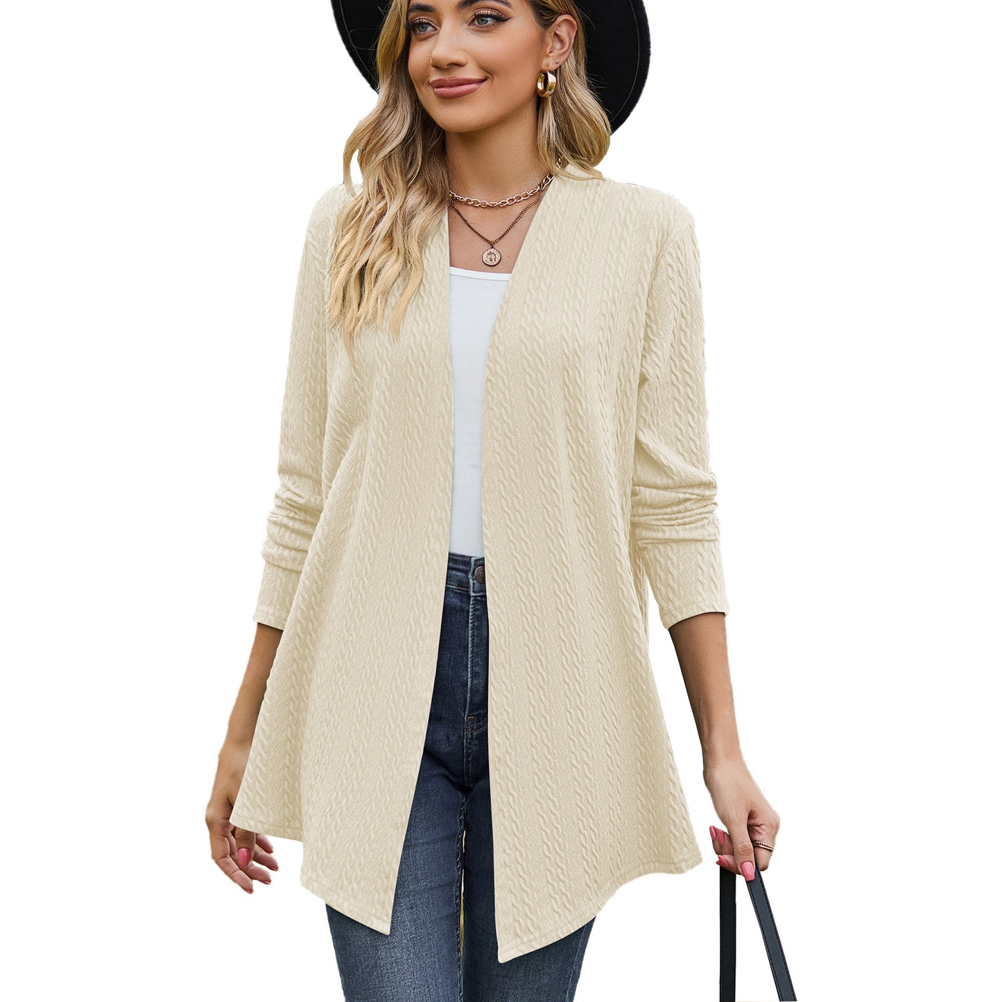 Women's Solid Color Long Sleeve Loose Coats