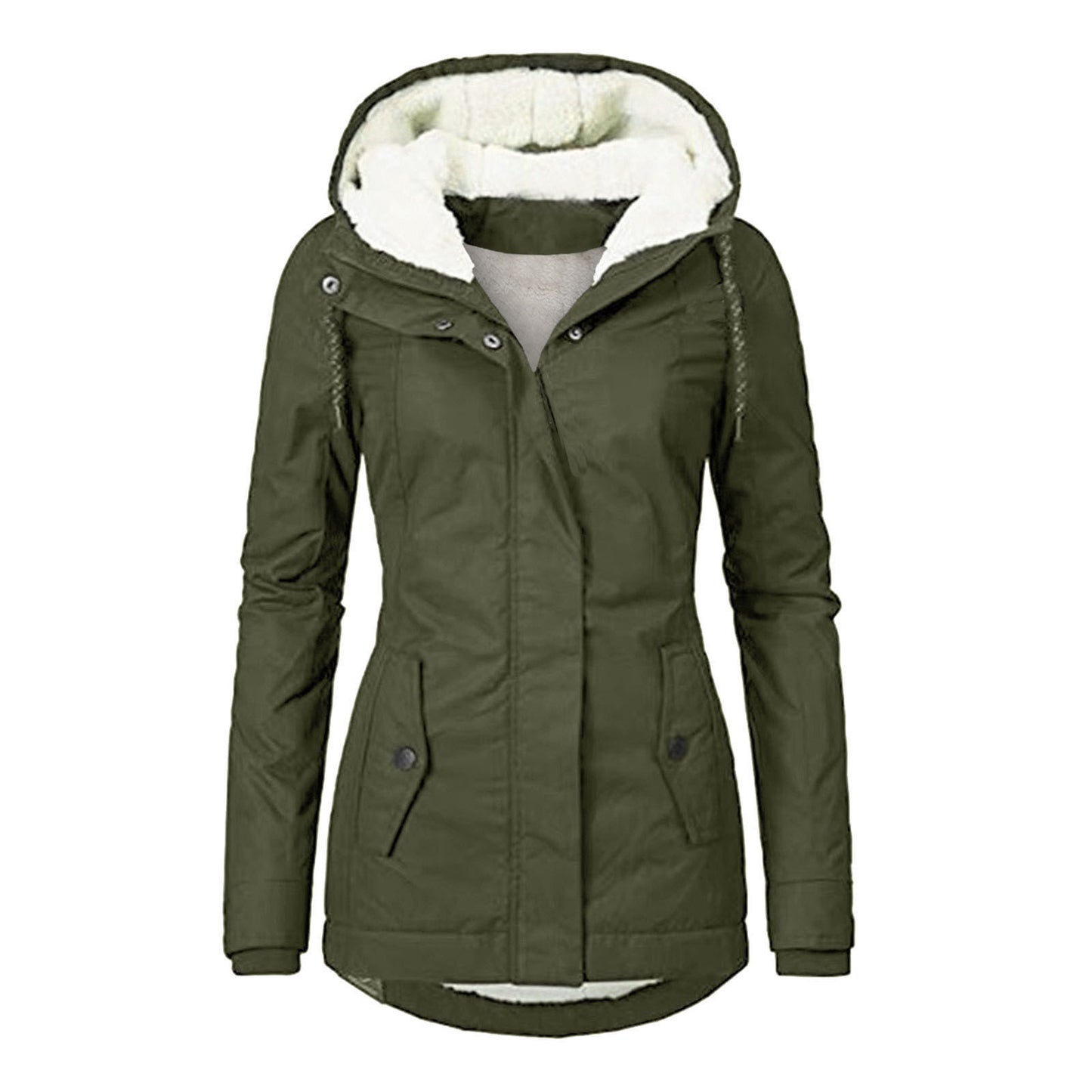 Women's Winter Thickened Cotton Padded Parka Warm Coats