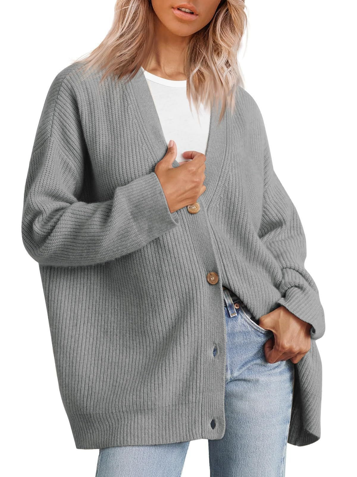 Women's Button Solid Color Long Sleeve Inner Cardigans