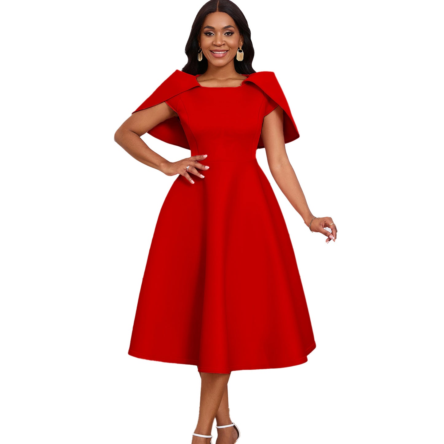 Temperament Banquet Party Large Swing Dress Skirts