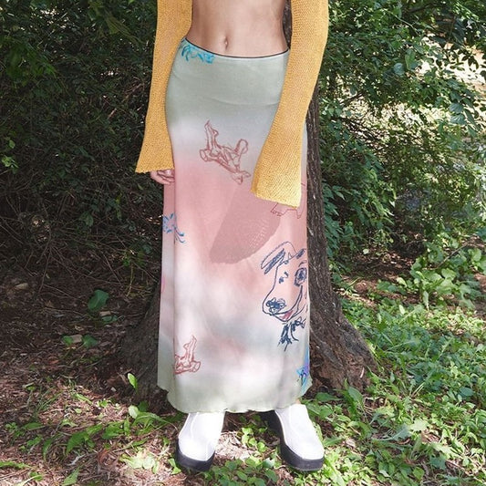 Women's Summer Fashion Street Hot Gradient Skirts