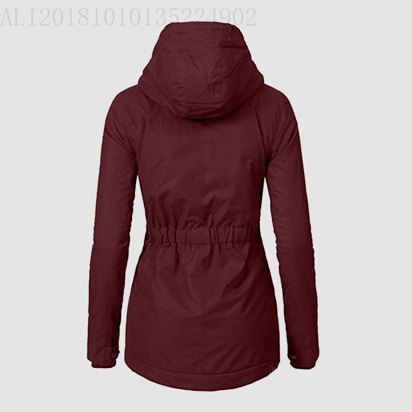 Women's Winter Quilted Cotton Parka Lamb Wool Woman Dress Coats
