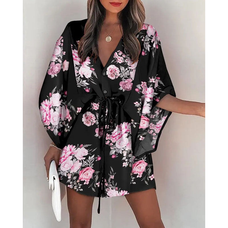 Trendy Women's Beach Summer Printed Patchwork Skirts