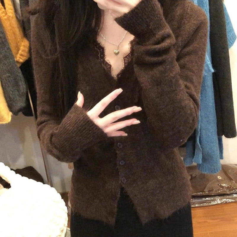 Popular Women's Long Sleeve Knitted Spring Sweater