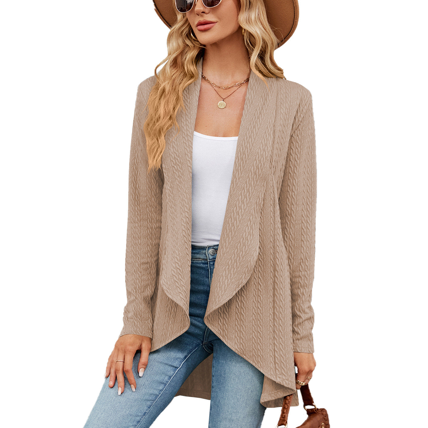 Women's Long Sleeve Solid Color Loose Knitting Women's Sweater