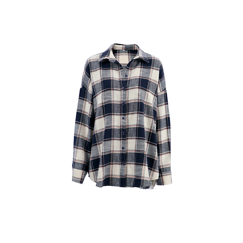 Long Sleeve Shirt Loose Casual Style Blouses
