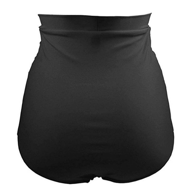 Women's Trunks Solid Color Pleated Stitching High Pants