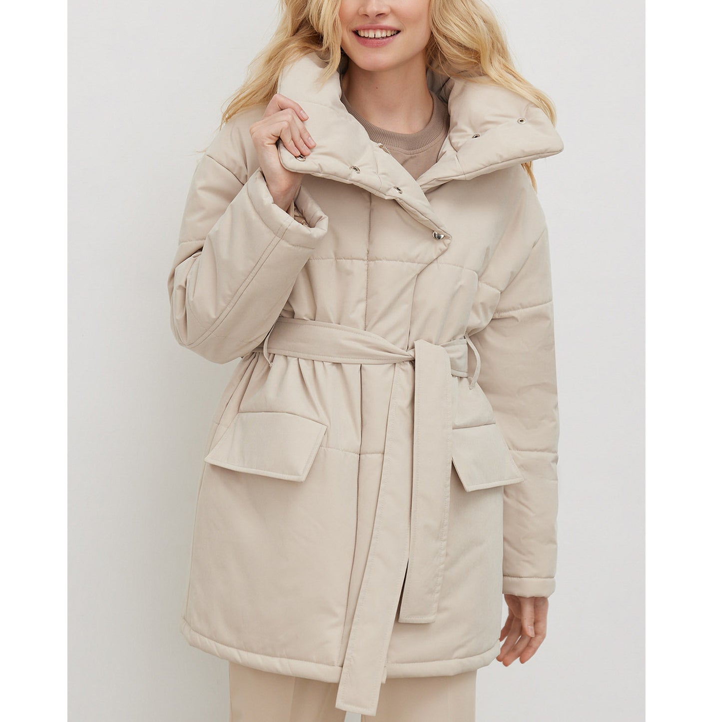 Turtleneck Winter Temperament Commute Fashionable Warm Coats