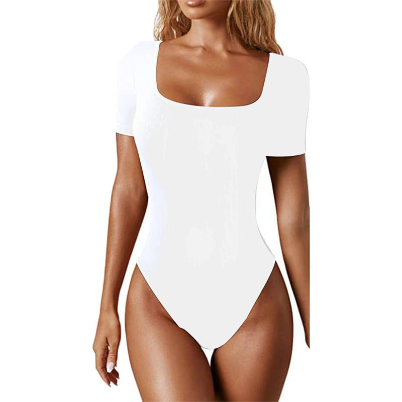 Women's Sleeve Slim Fit Solid Color Jumpsuits