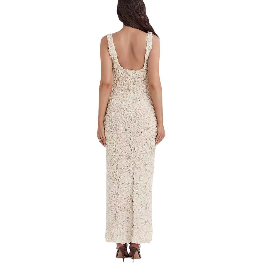 Women's Strap Slit Dress Casual Loose Vacation Dresses