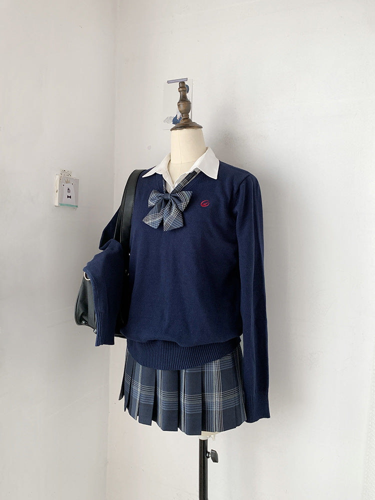 Women's Solid Color Pullover Style College For Schools Uniform