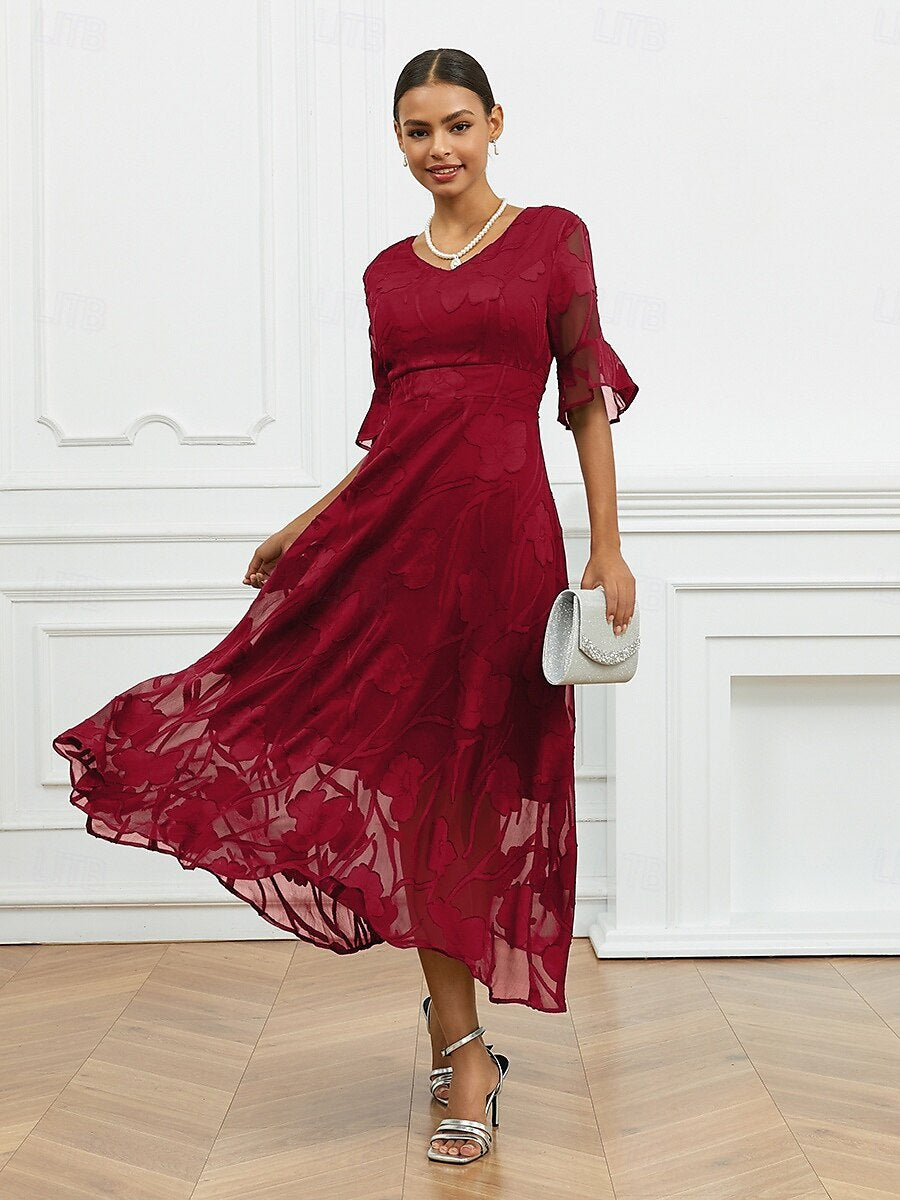 Large Swing Dress Fashionable Elegant Collar Dresses