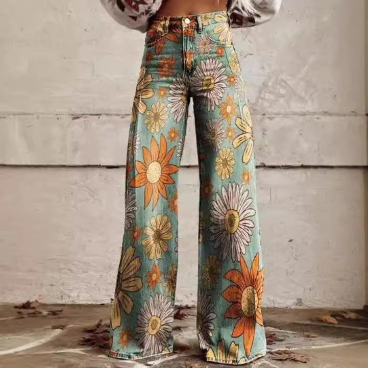 Women's Slouchy Classic Casual Thin Trousers Jeans