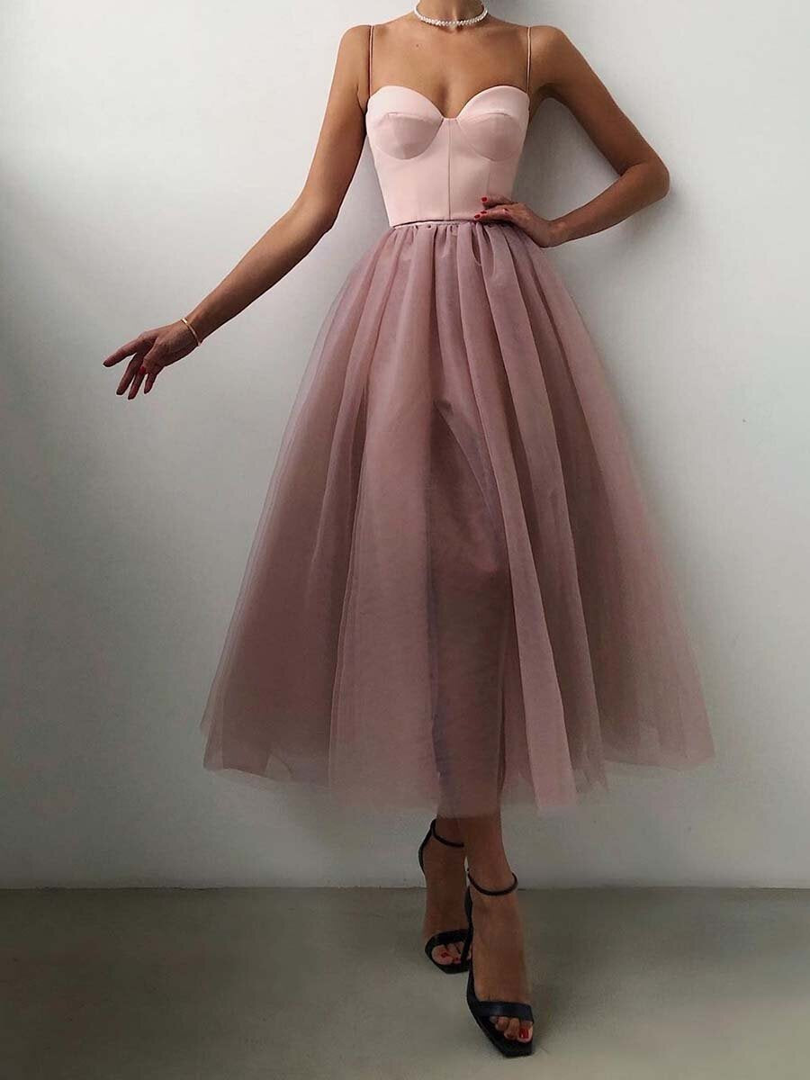 Women's Cool Versatile Straps Tulle Dress Wedding Dresses