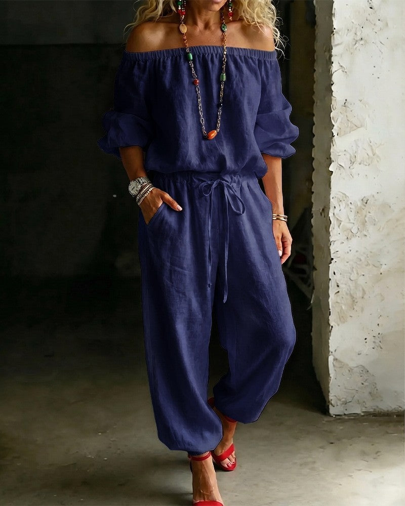 Casual Creative Classy Drawstring Jogger Two-piece Tops