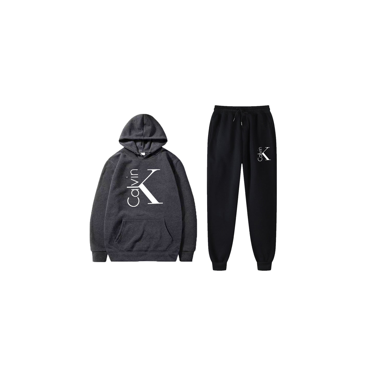 Hooded Sweatshirt Sports Two-piece Set Gradient Letter Suits