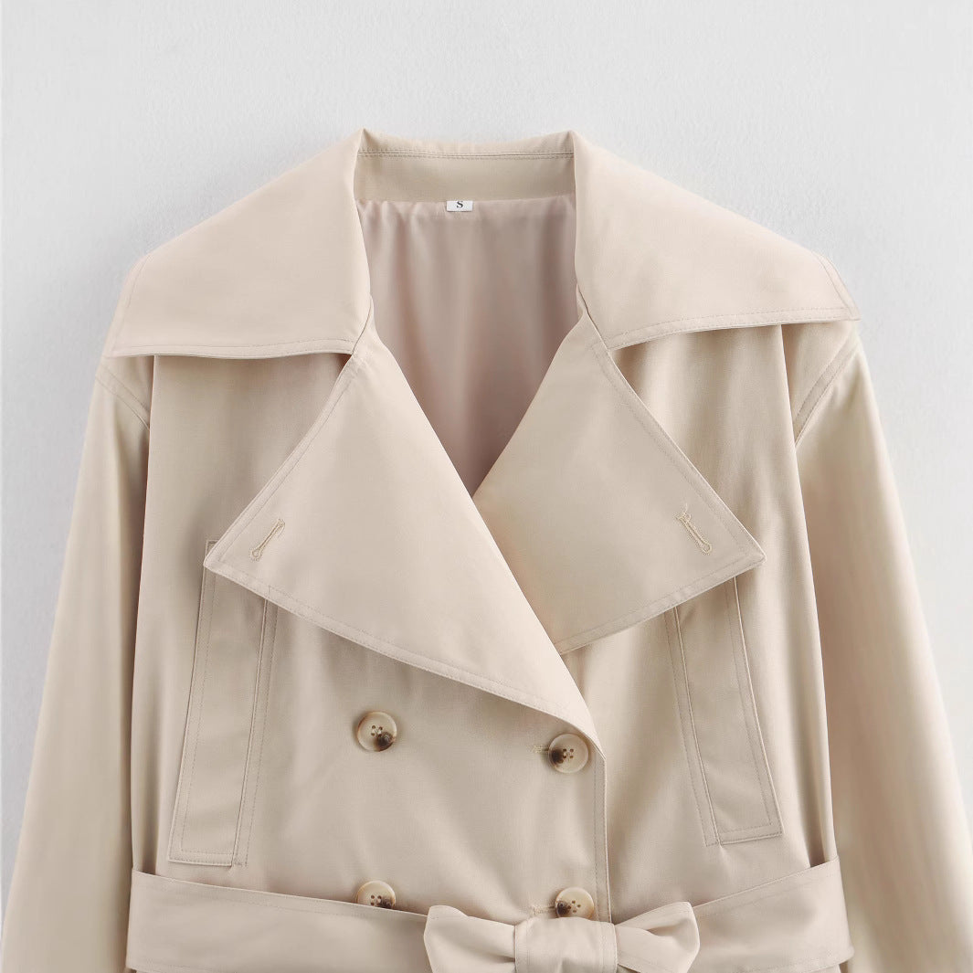 Fashion Series Belt Long Sleeve Trench Coats
