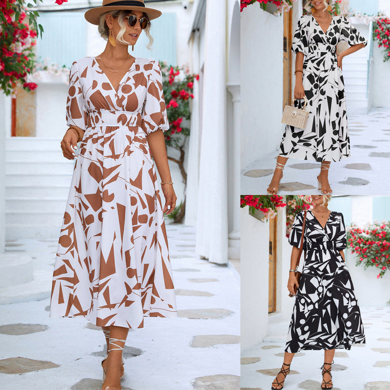 Pretty Fashion Innovative Women's Puff Sleeve Dress