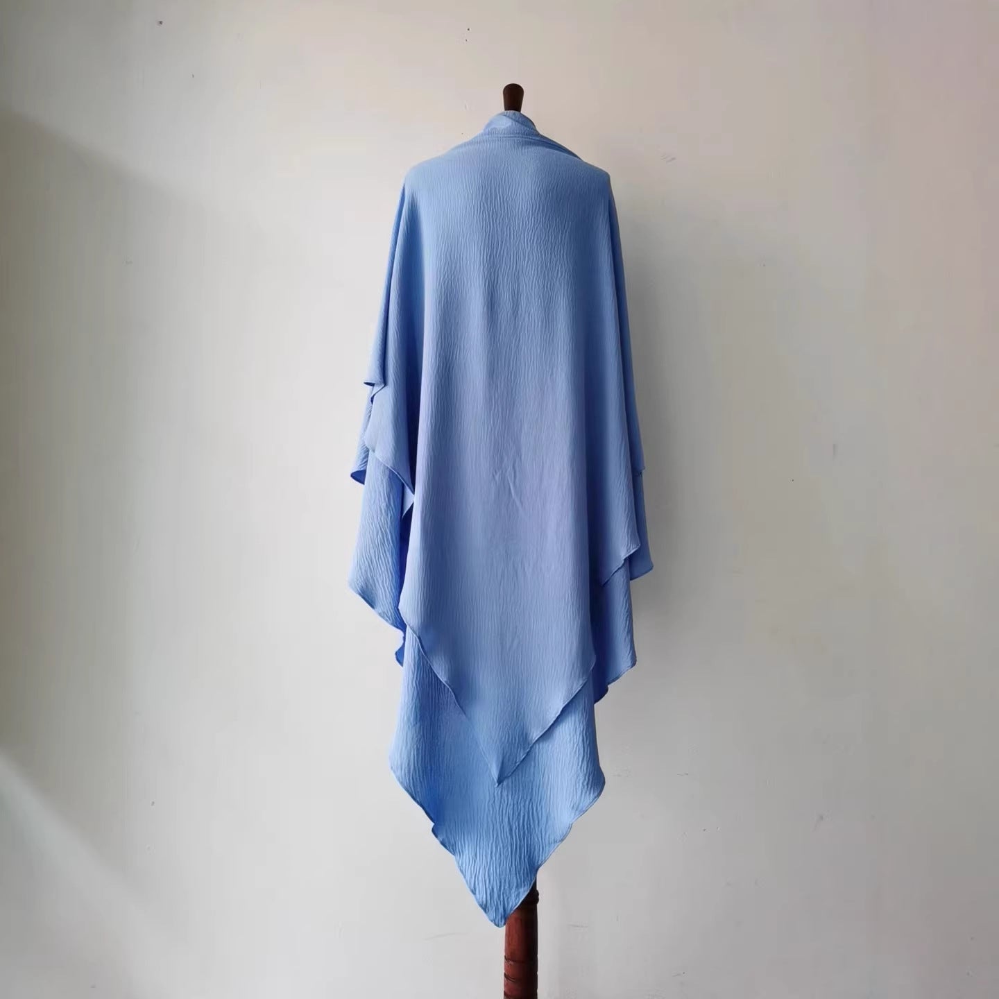 Classic Wave Pattern Shawl Scarf Splicing Dress