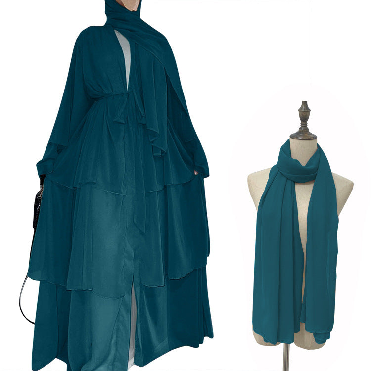 Casual Women's Temperament Lacing Chiffon Scarf Cardigans