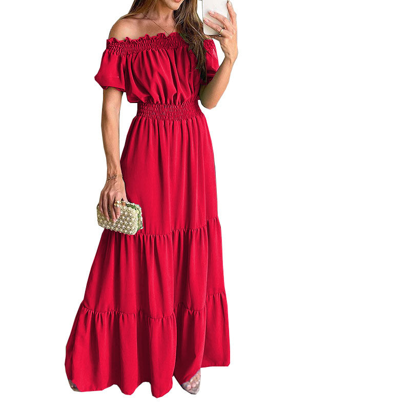 Women's Dress Spring Sleeve Long Pattern Dresses