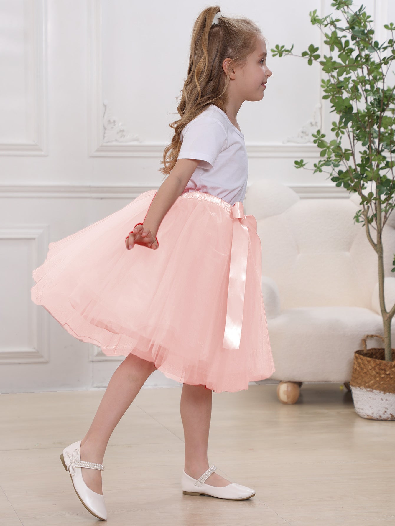 Women's & Children's & Tulle Pettiskirt Flower Dress Skirts