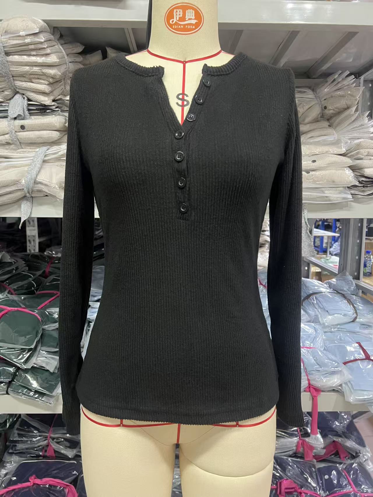 Women's Solid Color Slim Fit Slimming Versatile Long Sleeves Sweaters