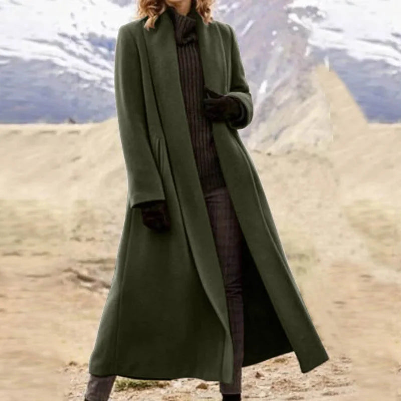 Women's Glamorous Unique Casual Woolen Trench Coats