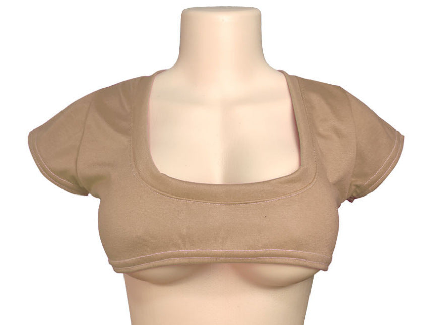 Women's Two-dimensional Pure Color Half Milk T-shirt Cute Blouses