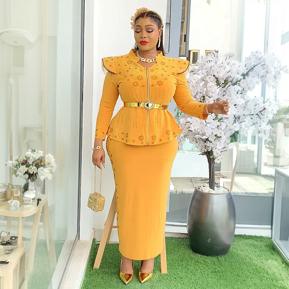 African Printed Dress For Woman Fashion Suits
