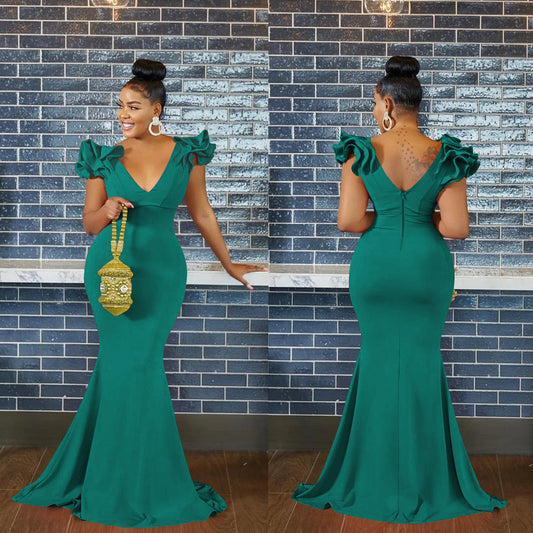 Women's Fashion Wear Solid Color Sleeveless Long Dresses