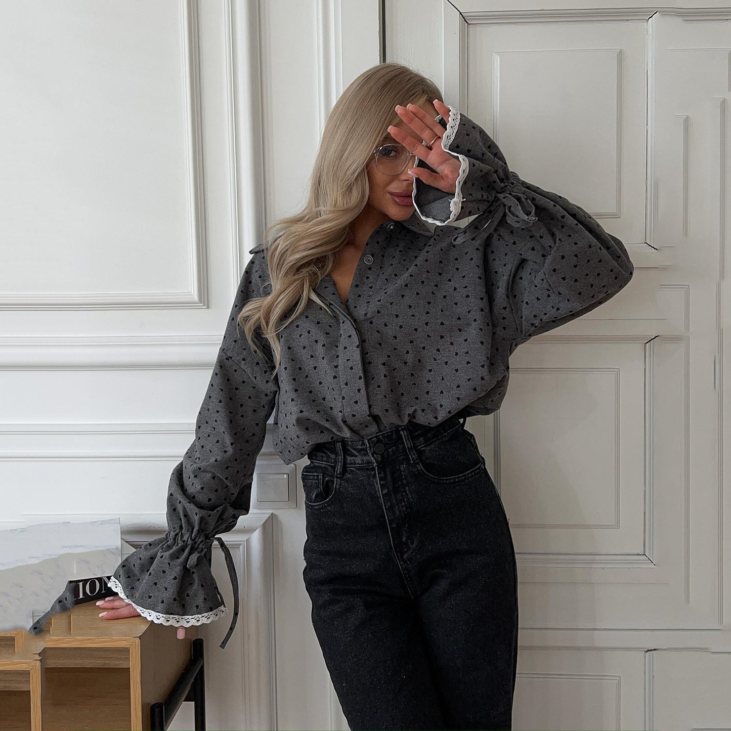Women's Fashion Hot Trendy Shirt Single-breasted Autumn Tops
