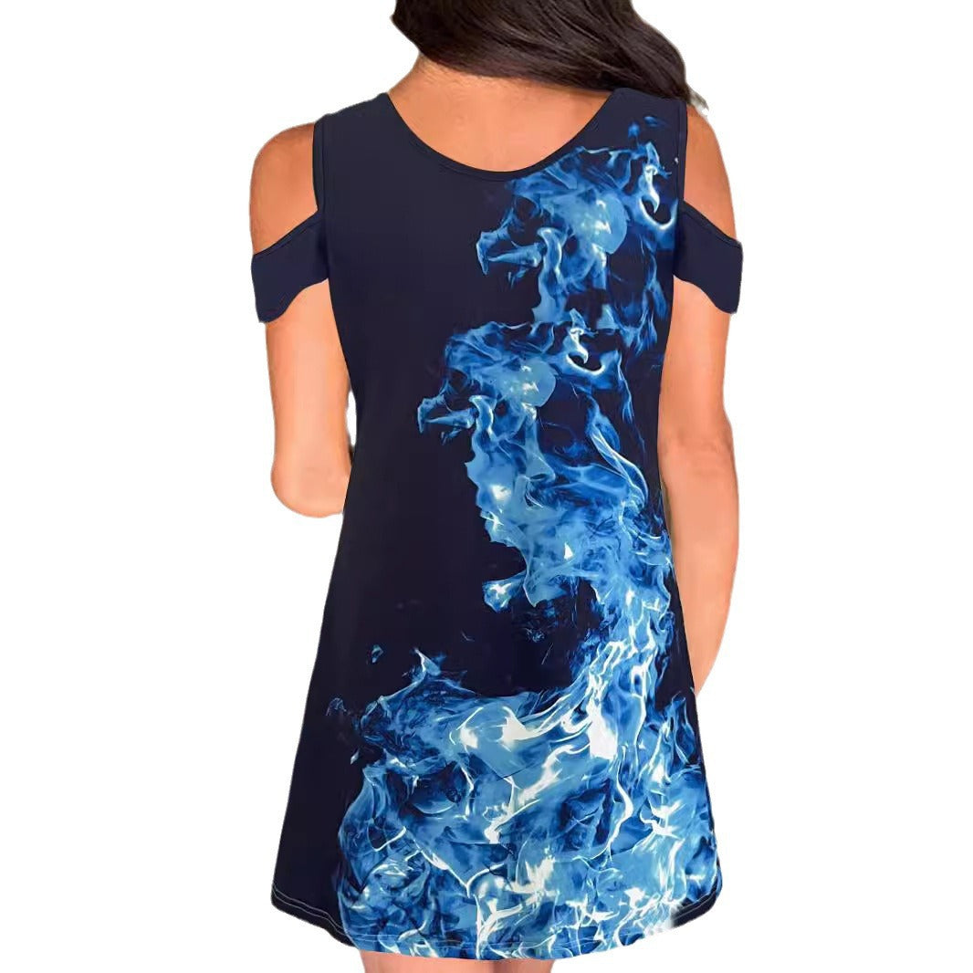 Women's Summer Printed Fashionable Casual Elegant Dress Dresses