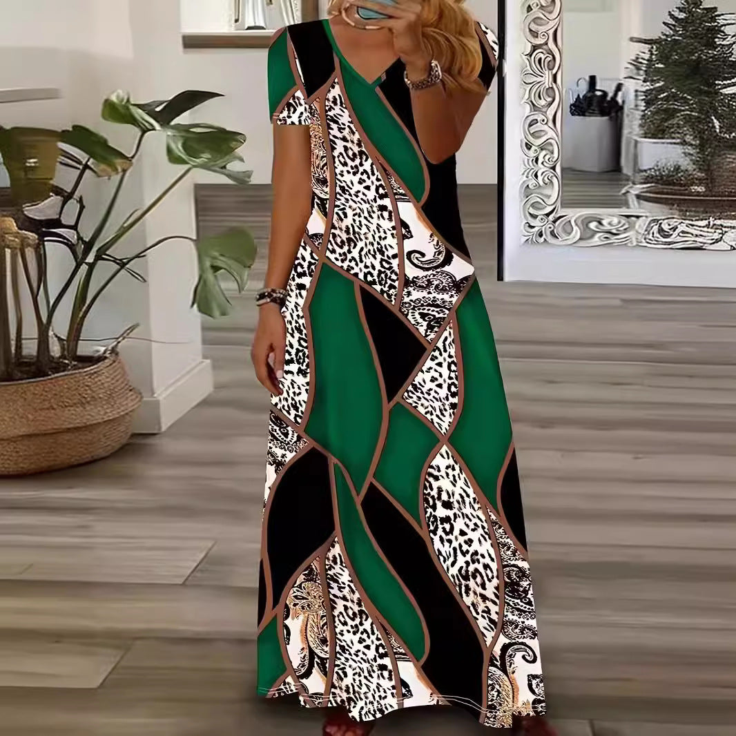Innovative Comfortable Women's Printed National Fashion Dress