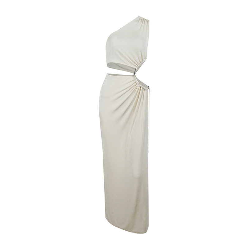 Summer Sleeveless Side Split Sexy Temperament Dress